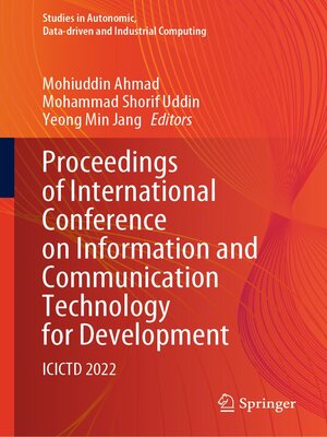 cover image of Proceedings of International Conference on Information and Communication Technology for Development